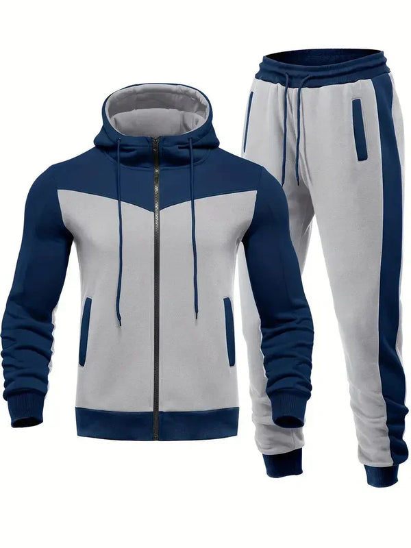 Men's Two-Piece Tracksuit Breathable Performance Sports Jogger Set