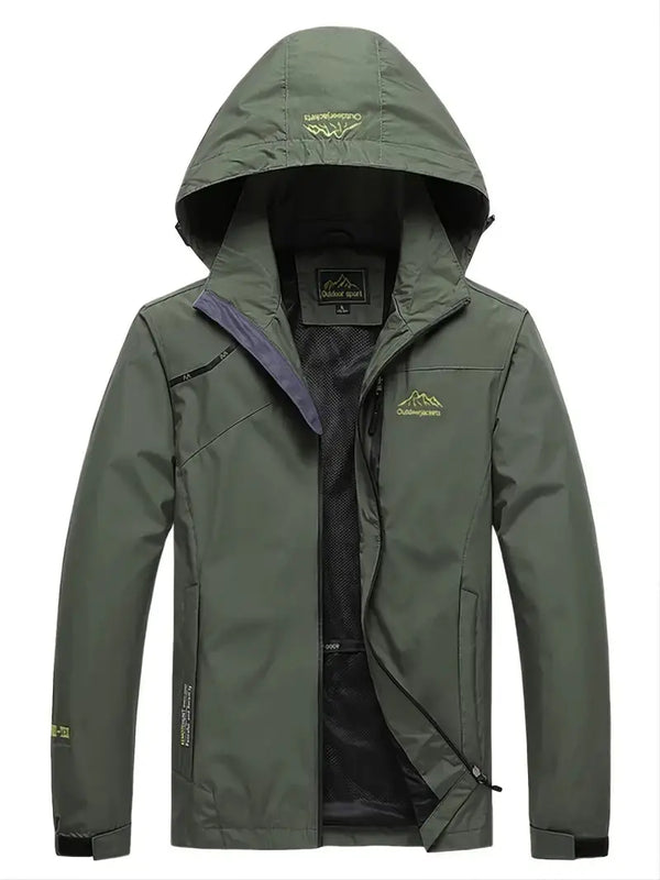 Water-Resistant Wind-Resistant Outdoor Jacket Breathable Mid Season Coat