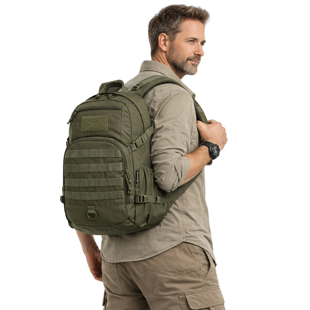 25L Tactical Backpack – Water-Resistant MOLLE Military Daypack