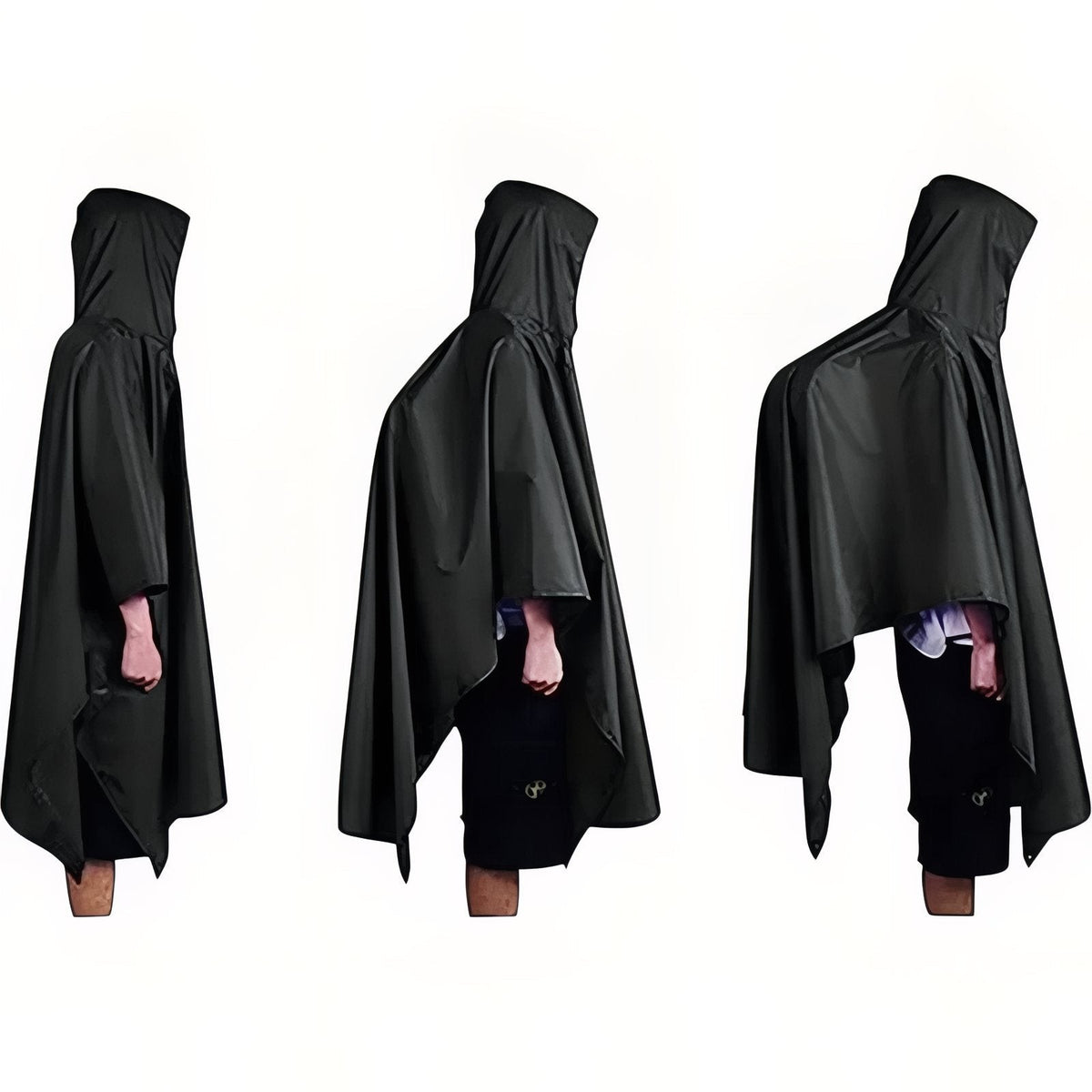 3-in-1 Waterproof Rain Poncho – Packable Hiking Shelter Tarp