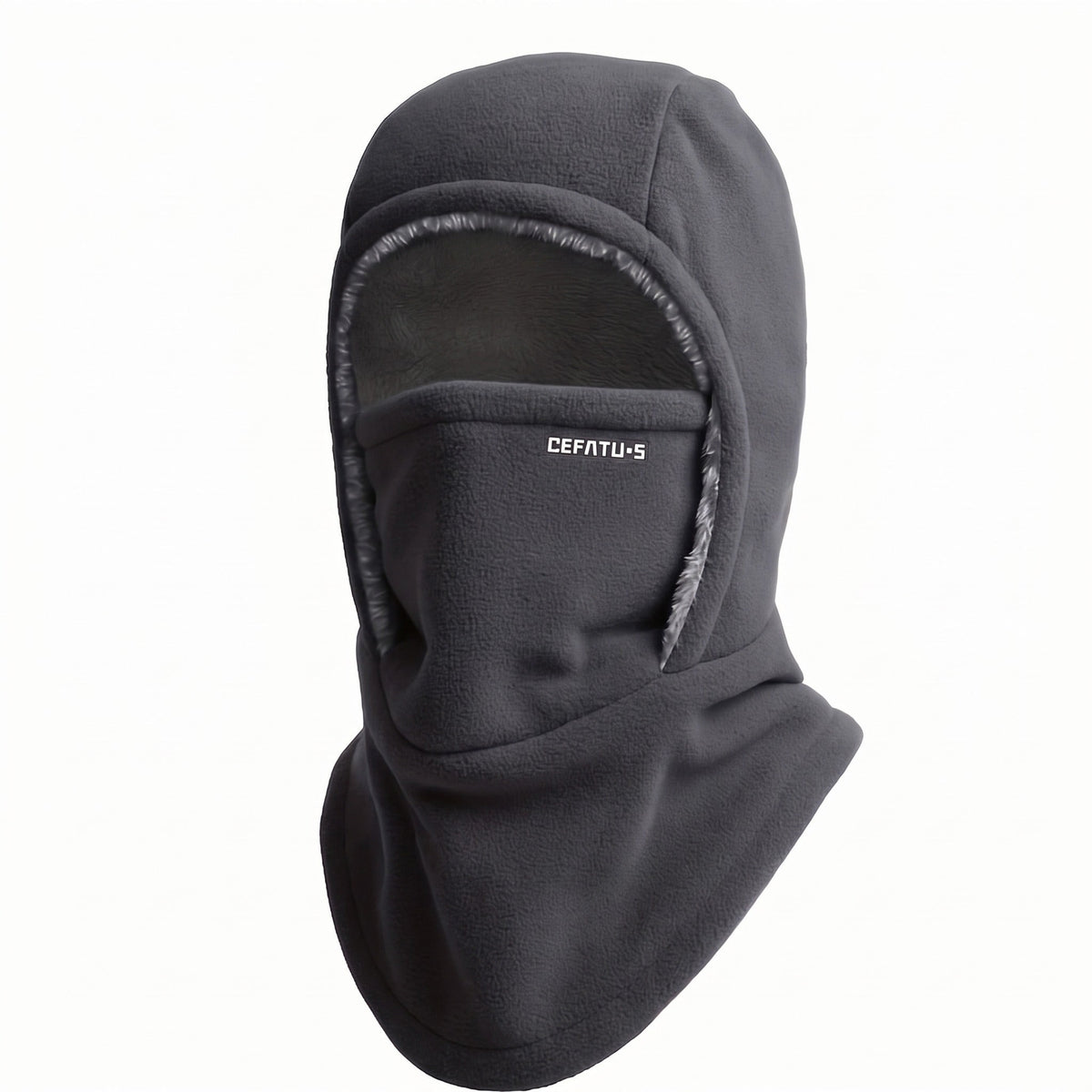 3-in-1 Winter Hood – Windproof Balaclava, Scarf & Ear Warmer - Dark Gray