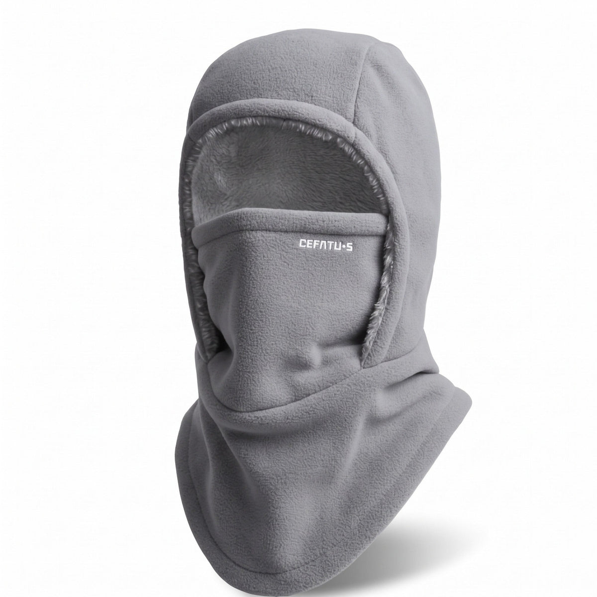 3-in-1 Winter Hood – Windproof Balaclava, Scarf & Ear Warmer - Light Gray