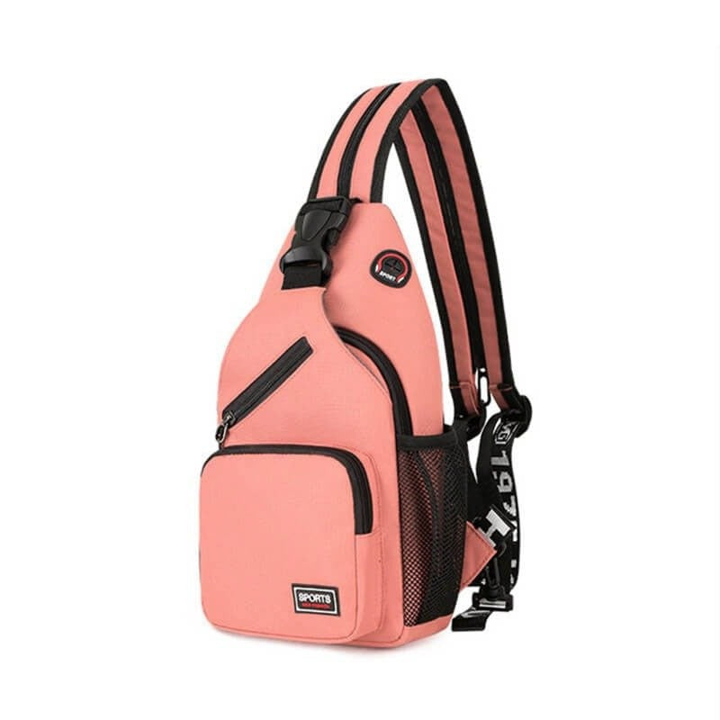 5L Crossbody Bag – Lightweight Multi-Compartment Sling - Pink