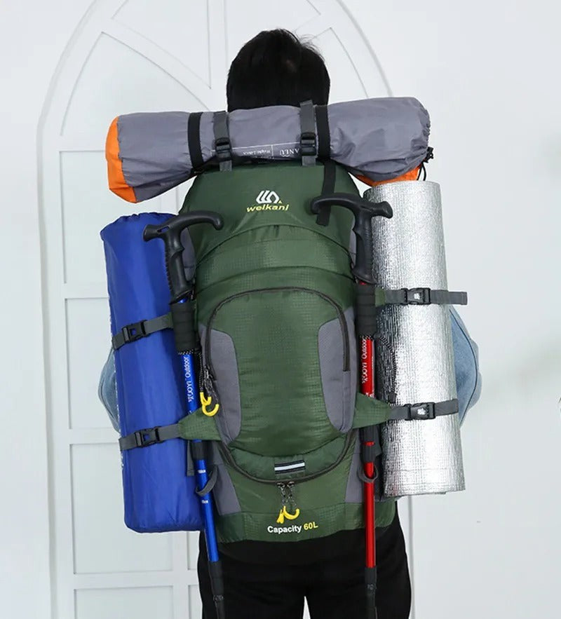 60L Backpack – Waterproof Hiking Trekking Travel Pack