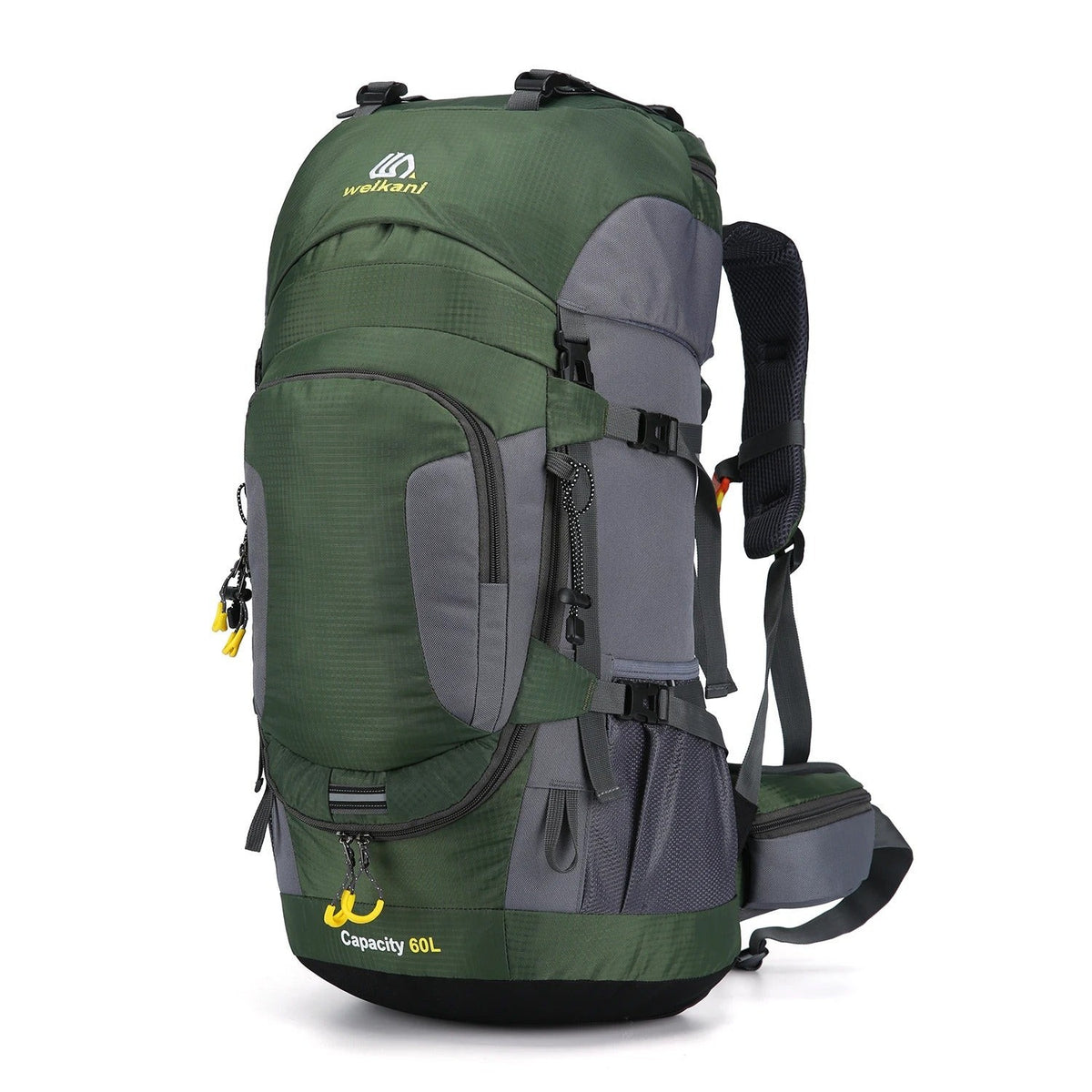 60L Backpack – Waterproof Hiking Trekking Travel Pack - Green