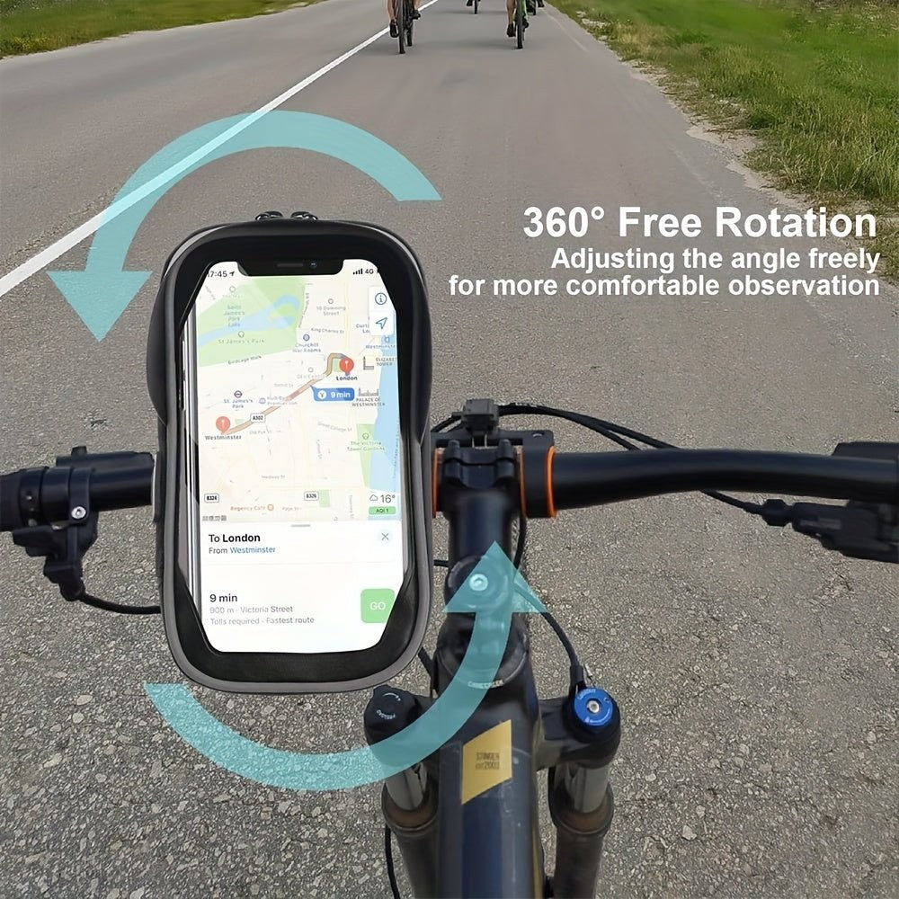 Bike Phone Holder – Waterproof 360° Rotating Mount