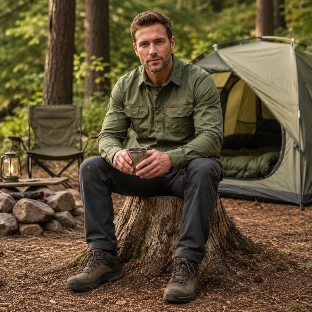 Cotton Canvas Shirt – Durable Breathable Long-Sleeve Outdoor