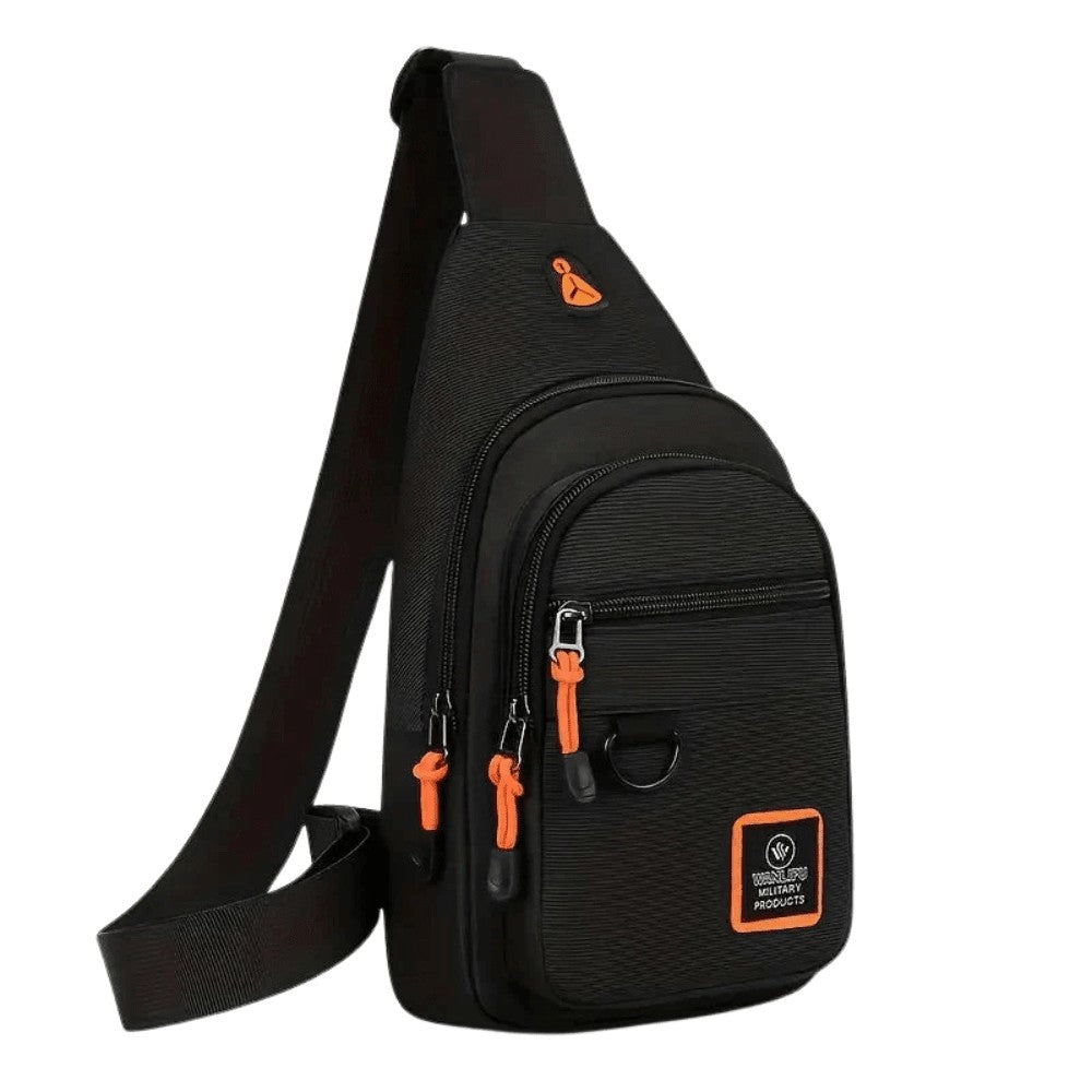 Crossbody Bag – Lightweight Water-Resistant Sling - Black