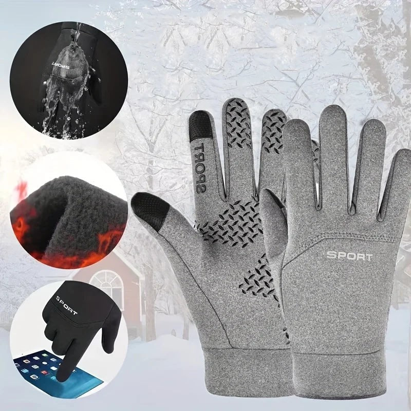 Cycling Gloves – Thermal Waterproof Touchscreen Full-Finger