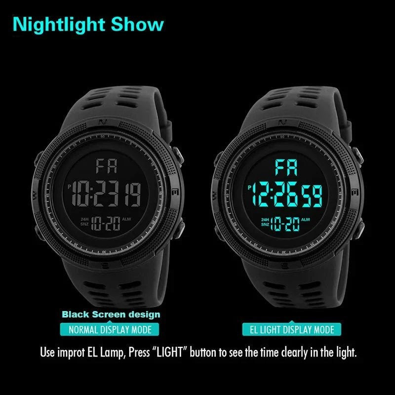 Digital Sports Watch – Luminous Multifunction LED