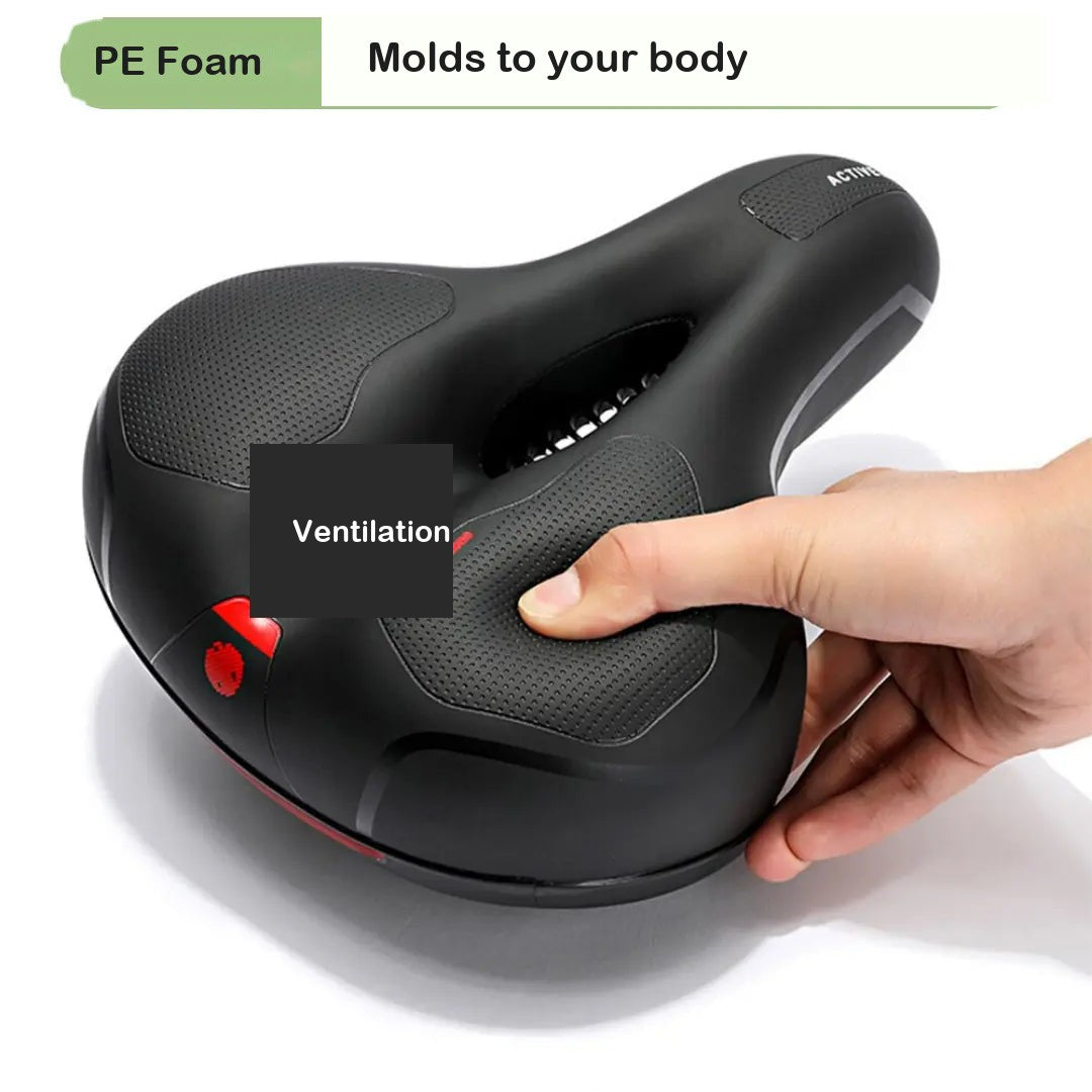 Ergonomic Bike Saddle – Memory Foam Shock-Absorbing Seat