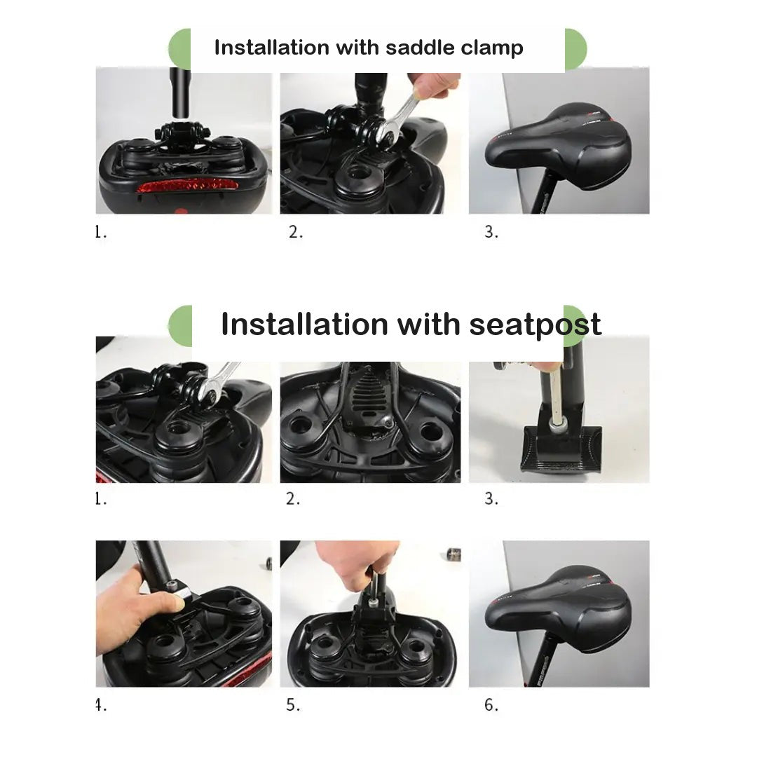 Ergonomic Bike Saddle – Memory Foam Shock-Absorbing Seat