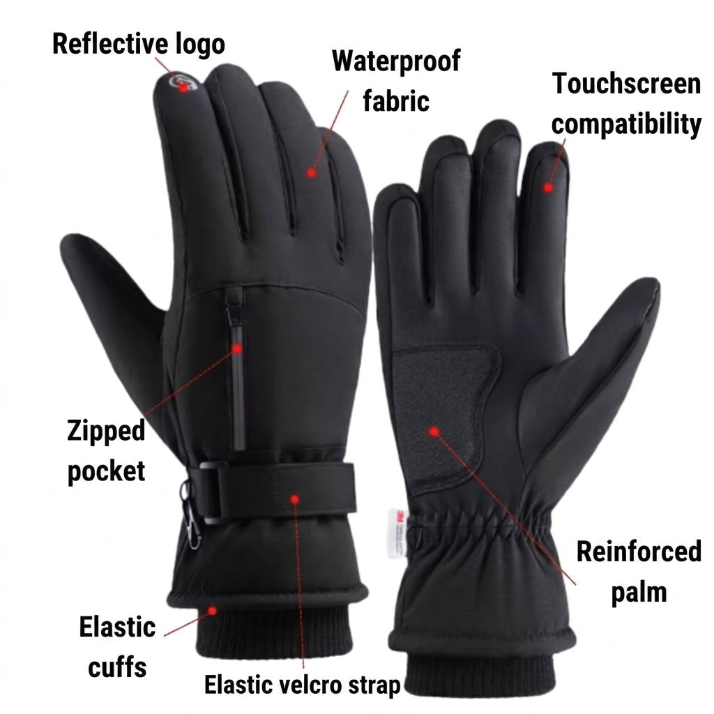 Extreme Cold Weather Gloves – Waterproof 3M Thinsulate Winter Gloves