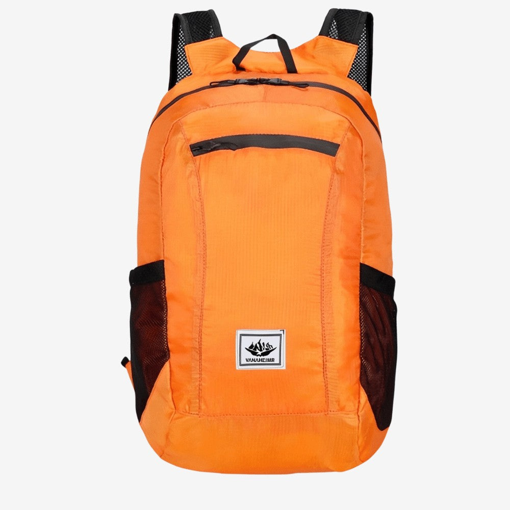 Foldable 20L Backpack – Ultralight Water-Resistant Ripstop - Orange