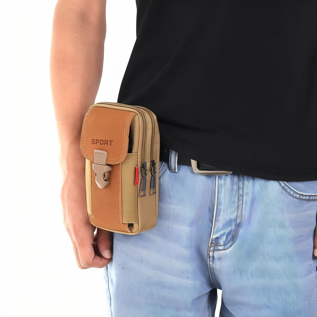 Hiking Pouch – Compact Belt-Attachment Zip Organizer
