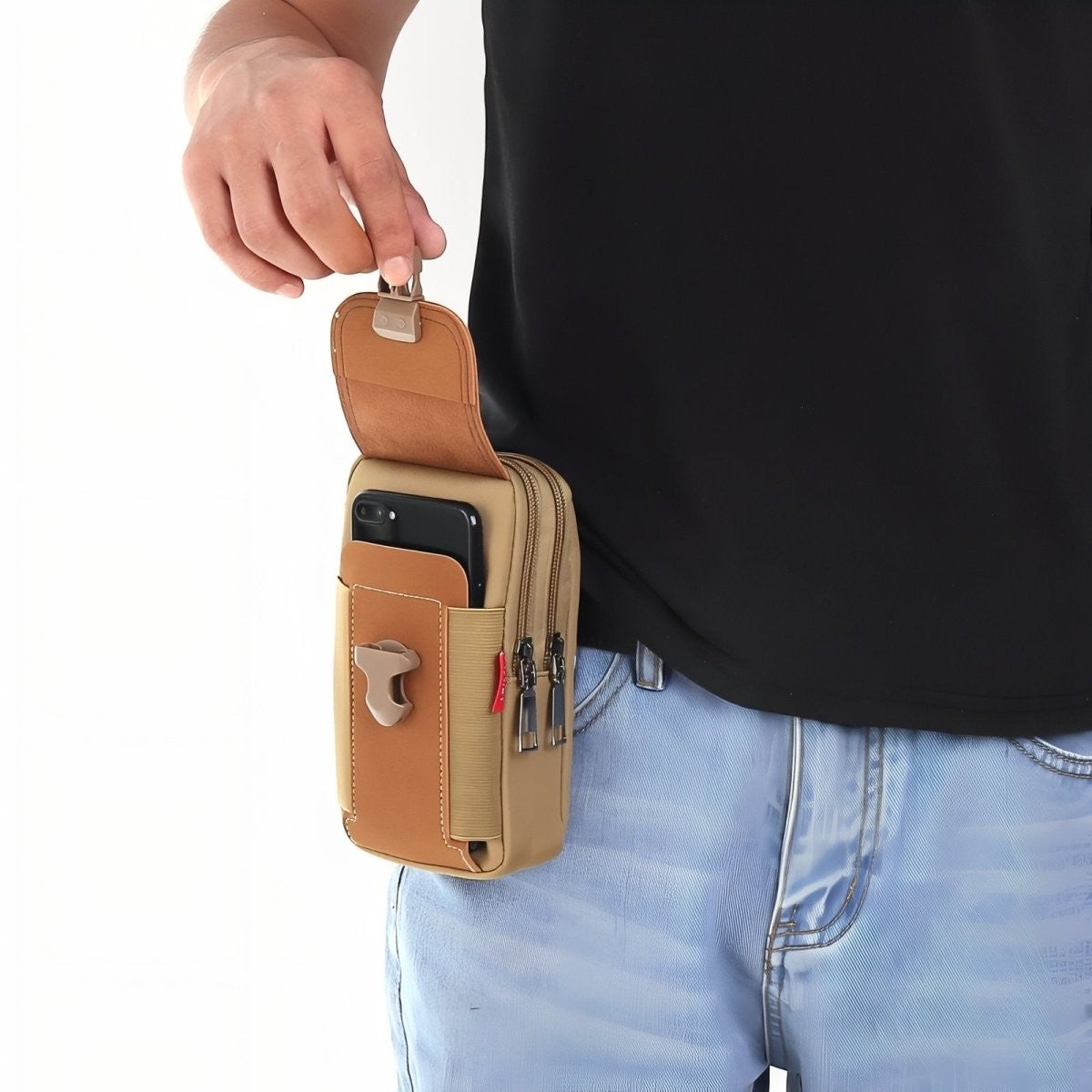 Hiking Pouch – Compact Belt-Attachment Zip Organizer