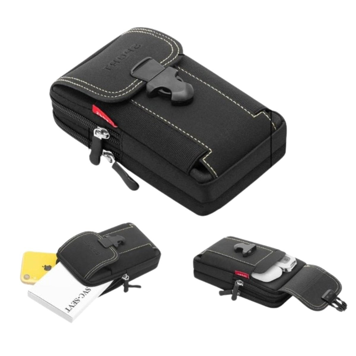 Hiking Pouch – Compact Belt-Attachment Zip Organizer