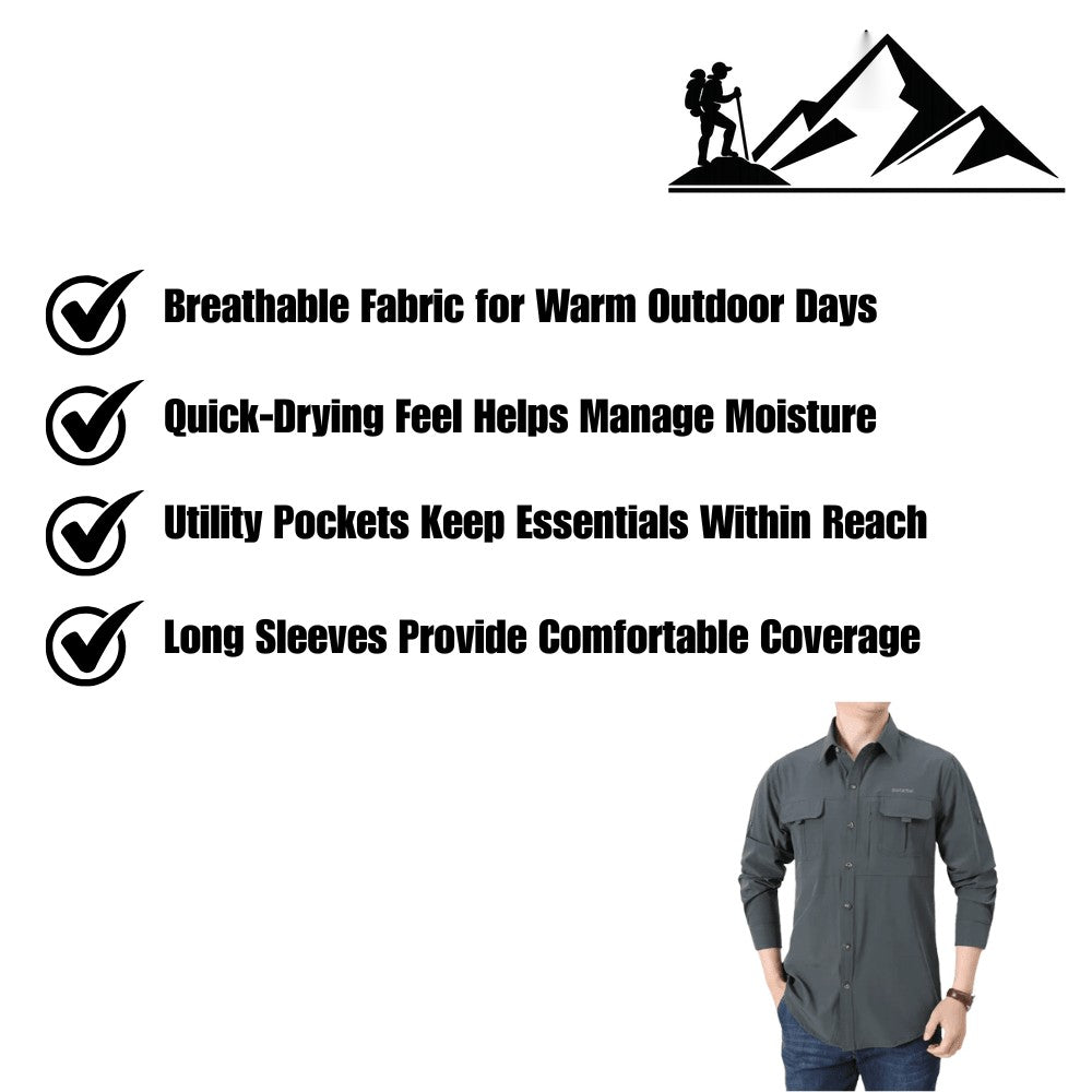 Hiking Shirt – Lightweight Breathable Long-Sleeve Quick-Dry