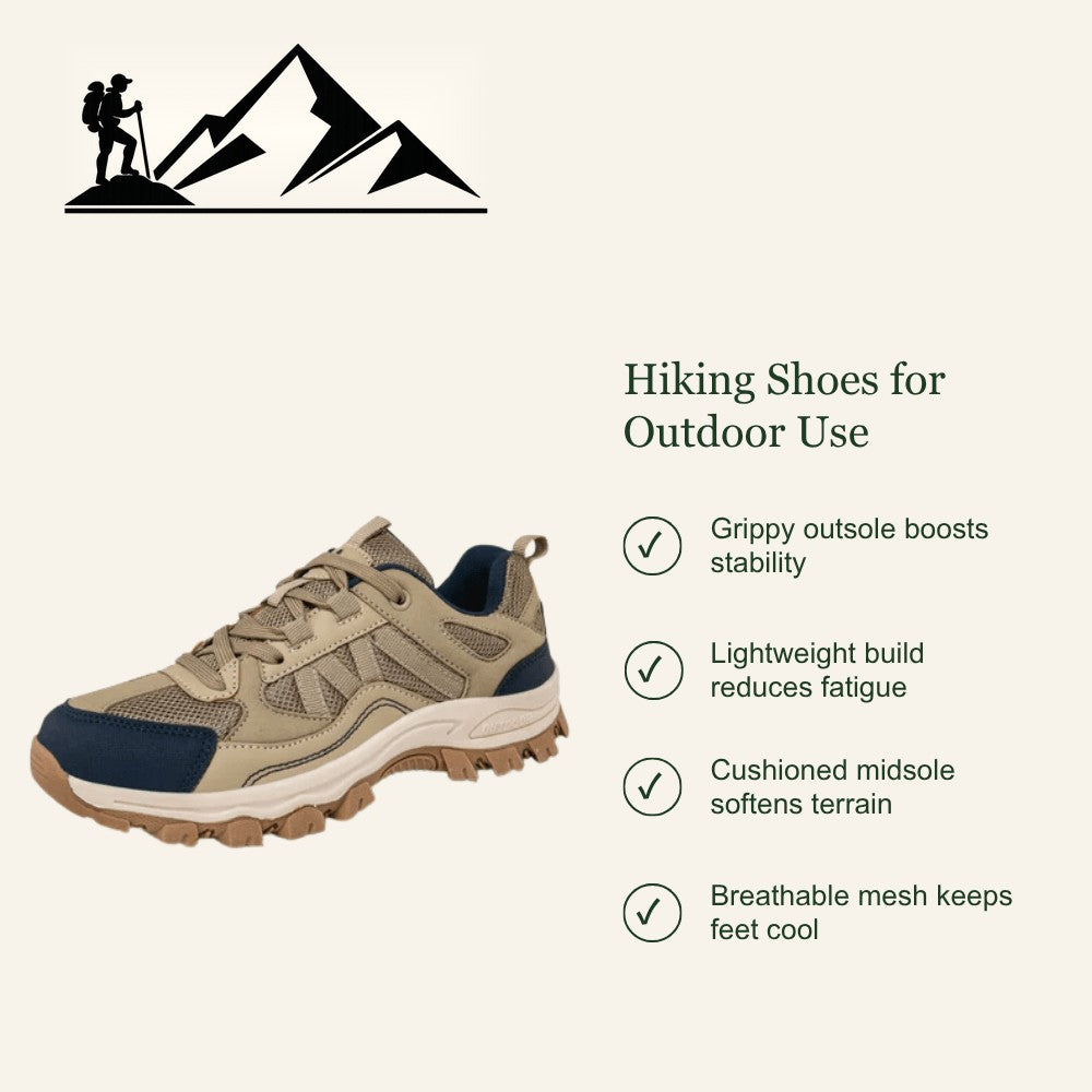Hiking Shoes – Lightweight Breathable Cushioned Grip Sneakers