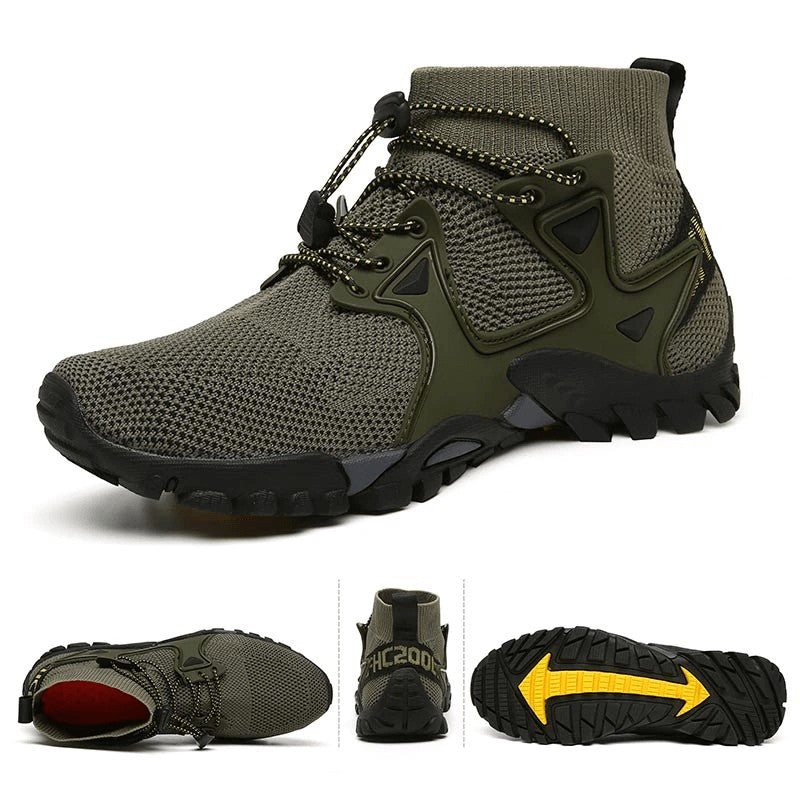 Hiking Shoes – Lightweight Non-Slip High-Top Mesh Sneakers