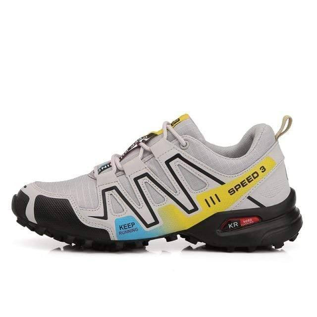 Hiking Shoes – Rugged Non-Slip Breathable Canvas Sneakers - Grey