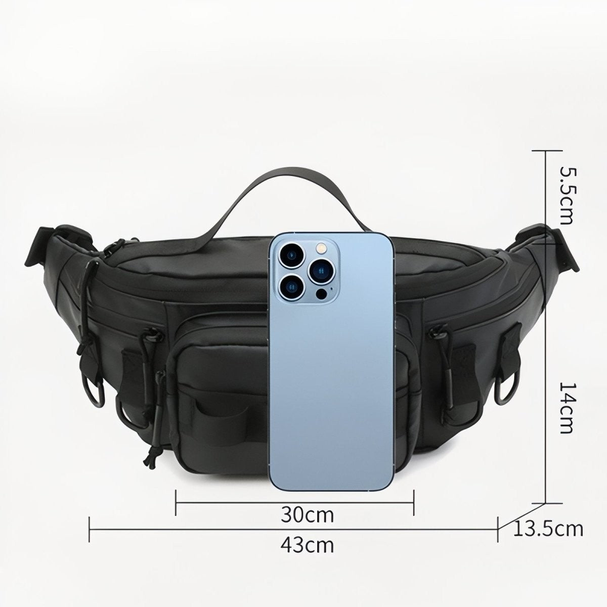 Hiking Waist Pack – Compact Water-Resistant Zip Hip Bag