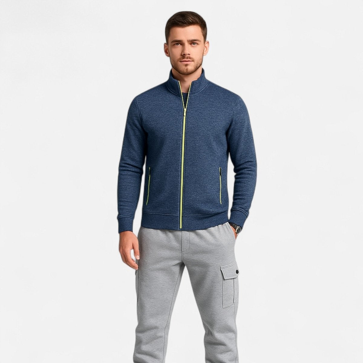 Knitted Cardigan – Full-Zip Soft-Stretch Outdoor Layer