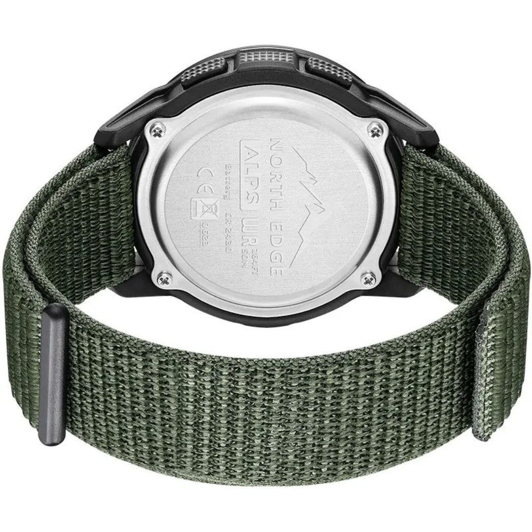 Men's Carbon Fiber Watch – Digital Waterproof Compass Sport