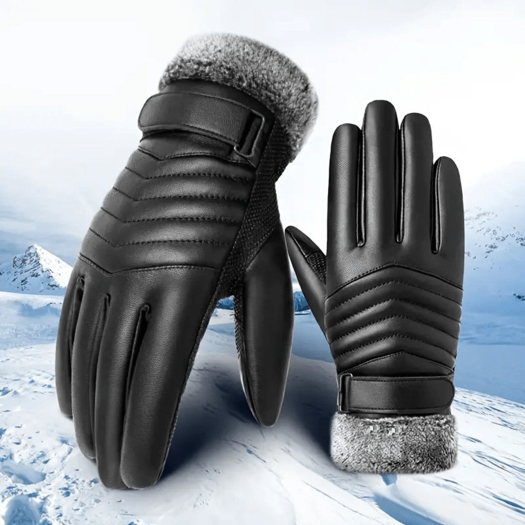 Men's Fleece Gloves – Wind-Resistant Touchscreen Grip