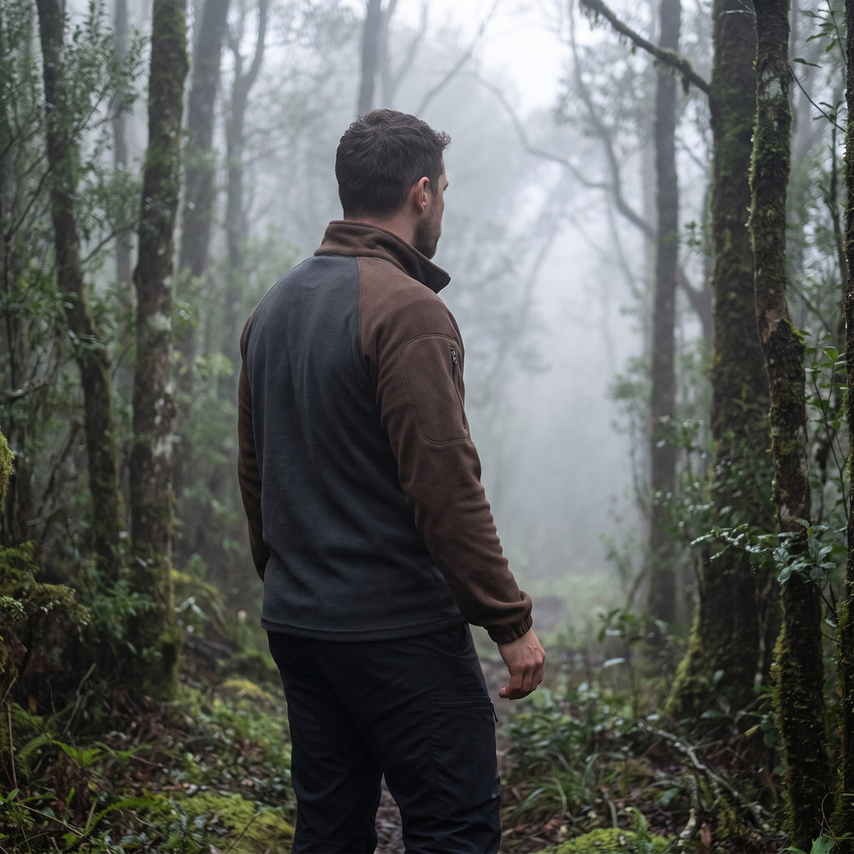 Men's Fleece Pullover – Warm Hooded Midlayer Jacket