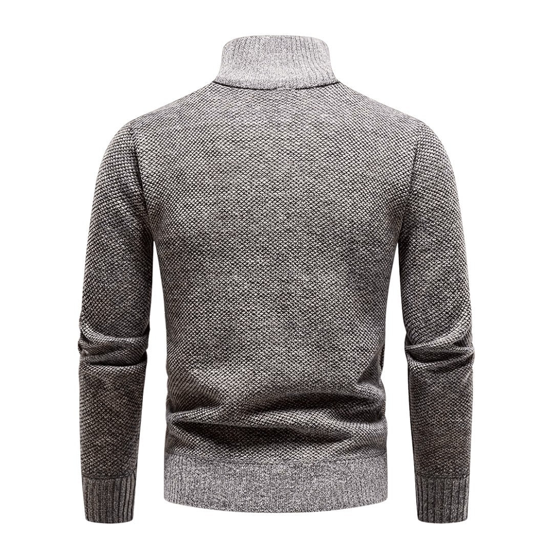 Men's Half-Zip Thermal Fleece Sweater – Breathable Knit