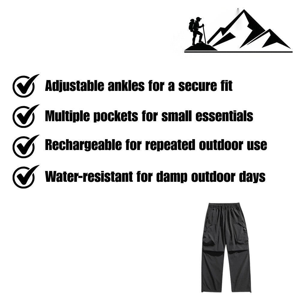 Men's Hiking Pants – Windproof Water-Resistant Trail