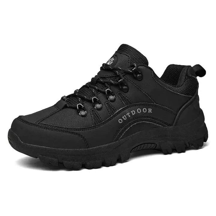 Men's Hiking Shoes – Waterproof Wide Toe Box Trail Shoes - Black