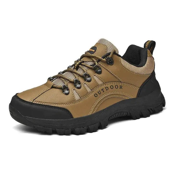 Men's Hiking Shoes – Waterproof Wide Toe Box Trail Shoes - Brown