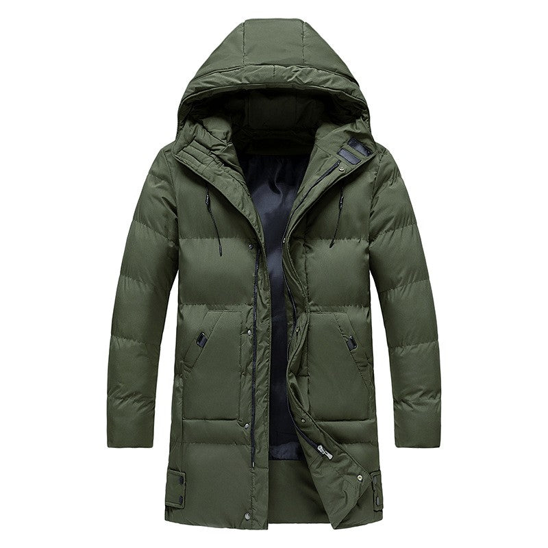 Men's Hooded Puffer Jacket – Insulated Winter Coat