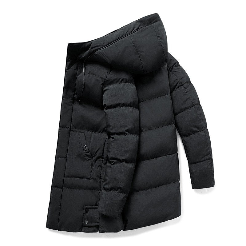 Men's Hooded Puffer Jacket – Insulated Winter Coat