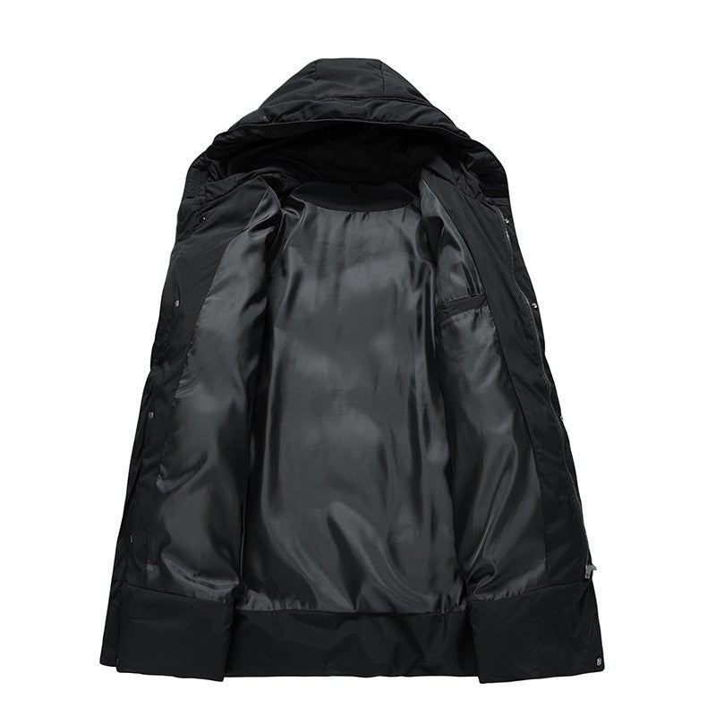 Men's Hooded Puffer Jacket – Insulated Winter Coat