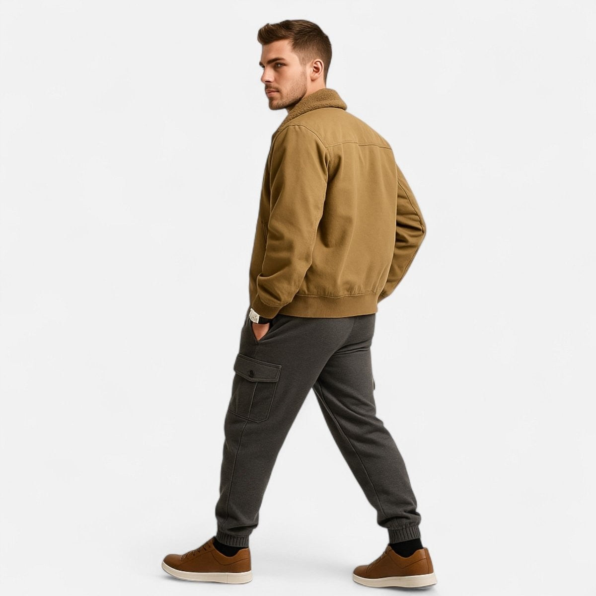 Men's Insulated Cotton Jacket – Warm Outdoor Winter Layer