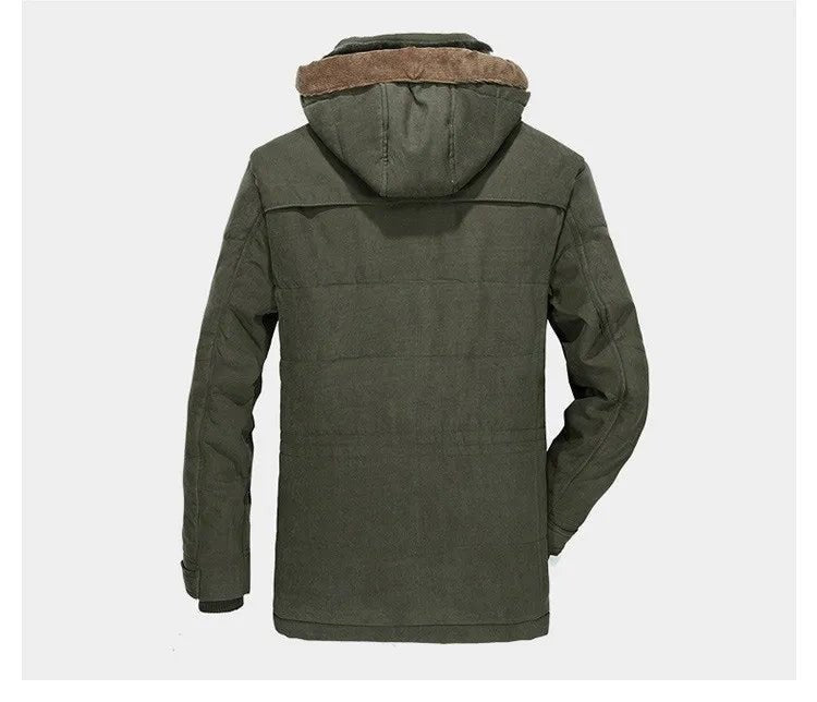 Men's Padded Winter Jacket – Insulated Detachable Hood