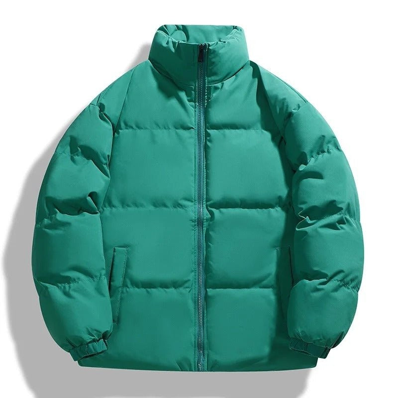 Men's Puffer Jacket – Lightweight Insulated Winter Layer - Green