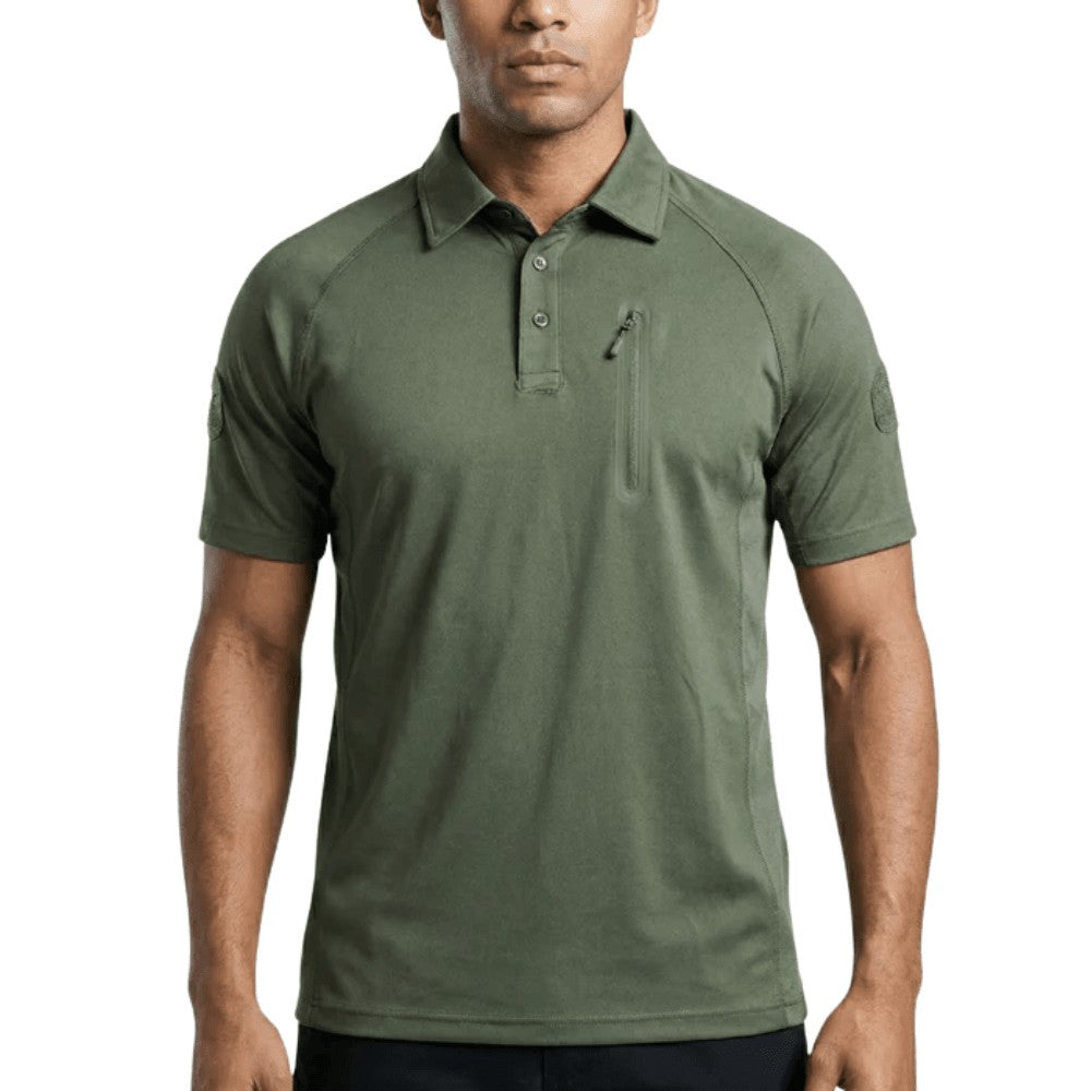 Men's Quick-Dry T-Shirt – Breathable Outdoor Training Tee - Army Green