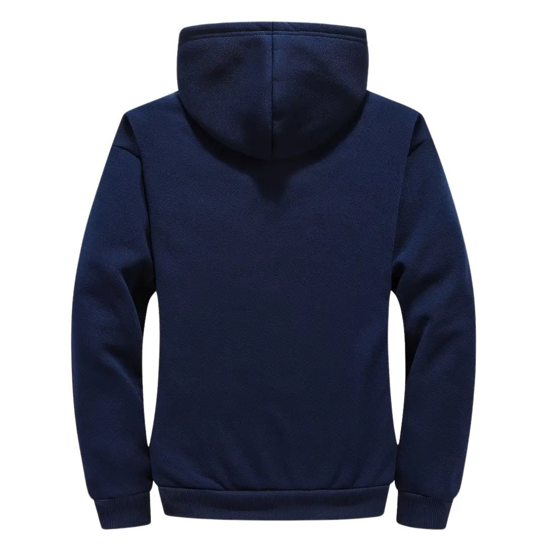 Men's Sherpa Fleece Hoodie – Full-Zip Winter Layer