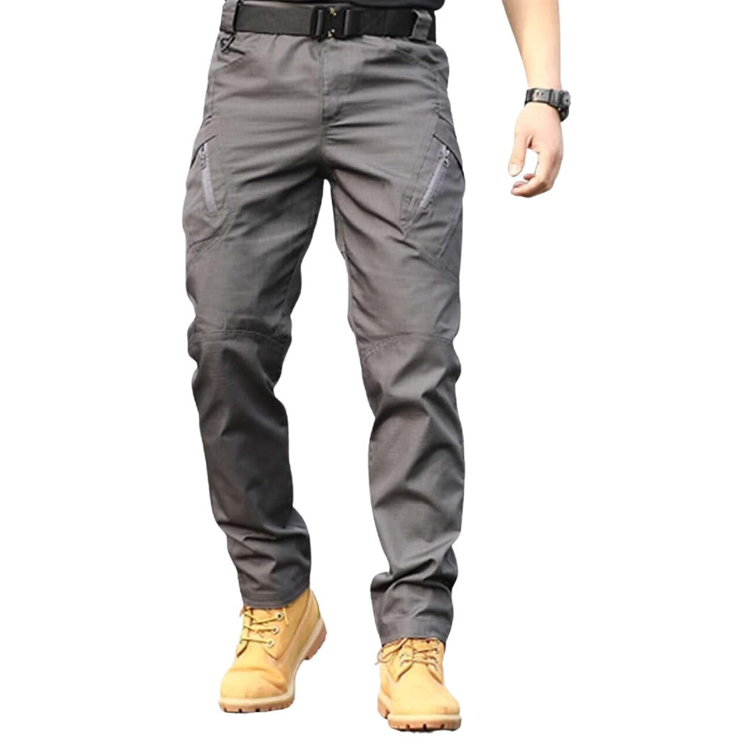 Men's Tactical Cargo Pants – Water-Resistant Ripstop Work Pants - Gray