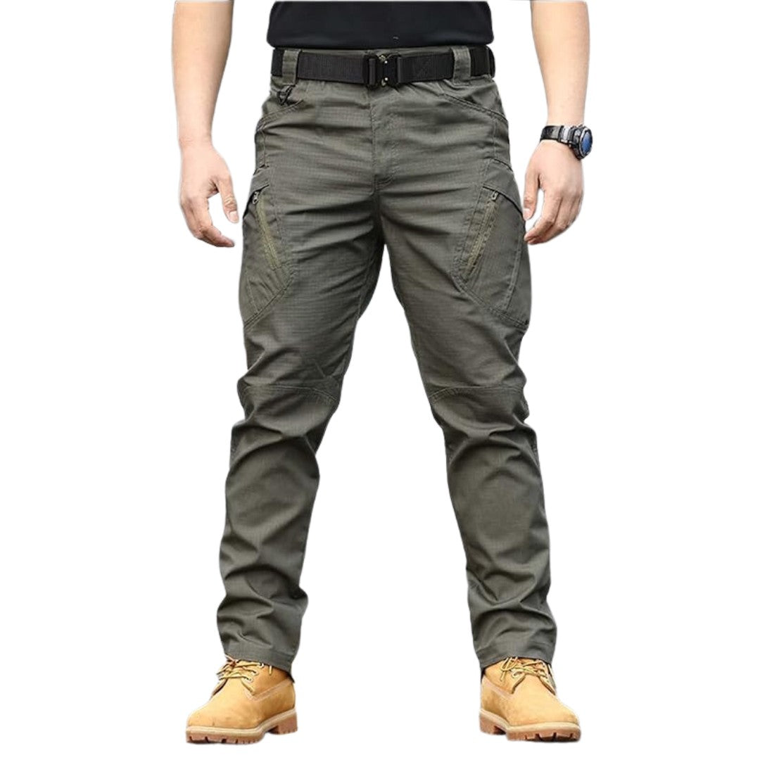 Men's Tactical Cargo Pants – Water-Resistant Ripstop Work Pants - Green