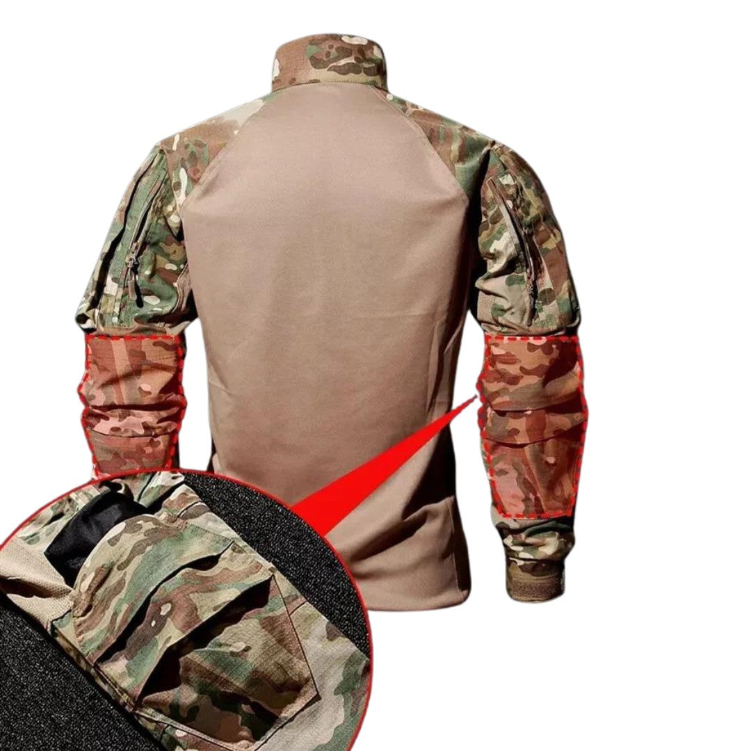 Men's Tactical Uniform Set – Camo Jacket & Pants Outdoor Combat Suit