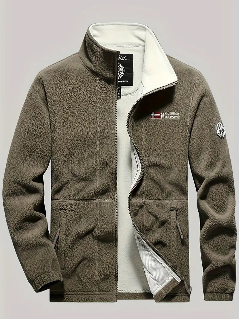 Men's Thermal Fleece Jacket – Warm Insulated Outdoor Jacket