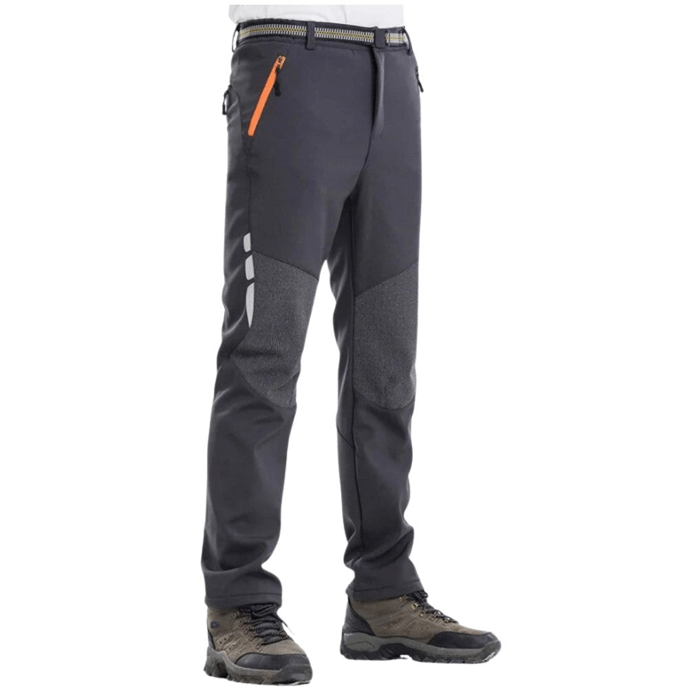 Men's Waterproof Hiking Pants – Insulated Fleece-Lined Softshell