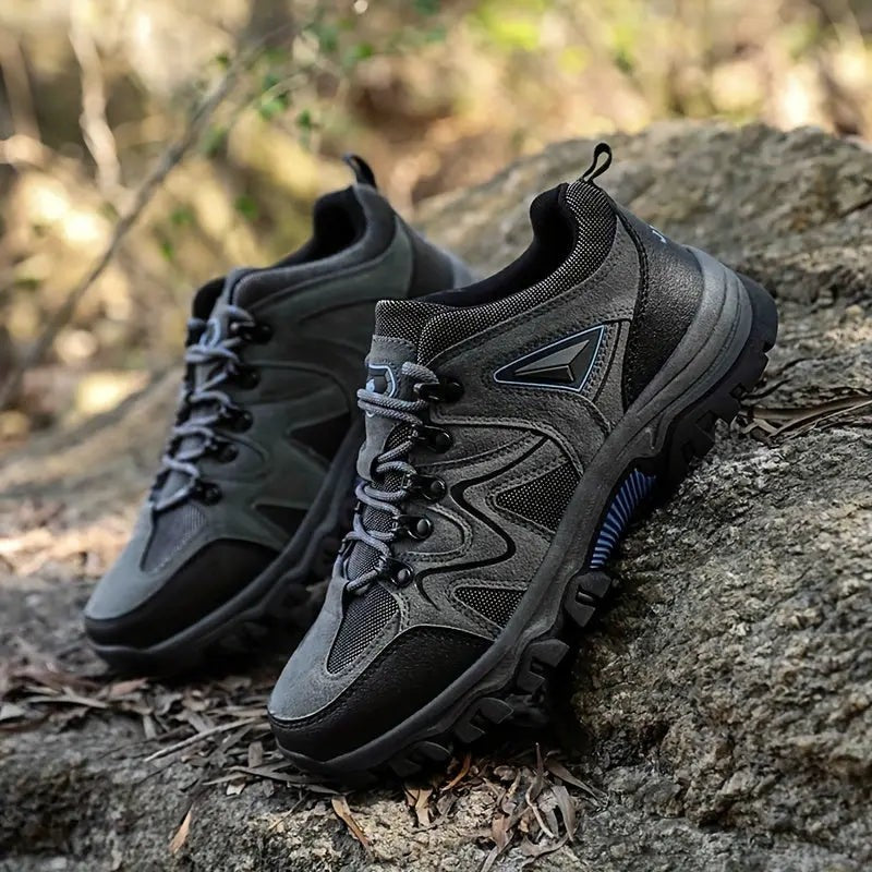Men's Waterproof Hiking Shoes – Low-Top Wide Toe Box Trail Shoes