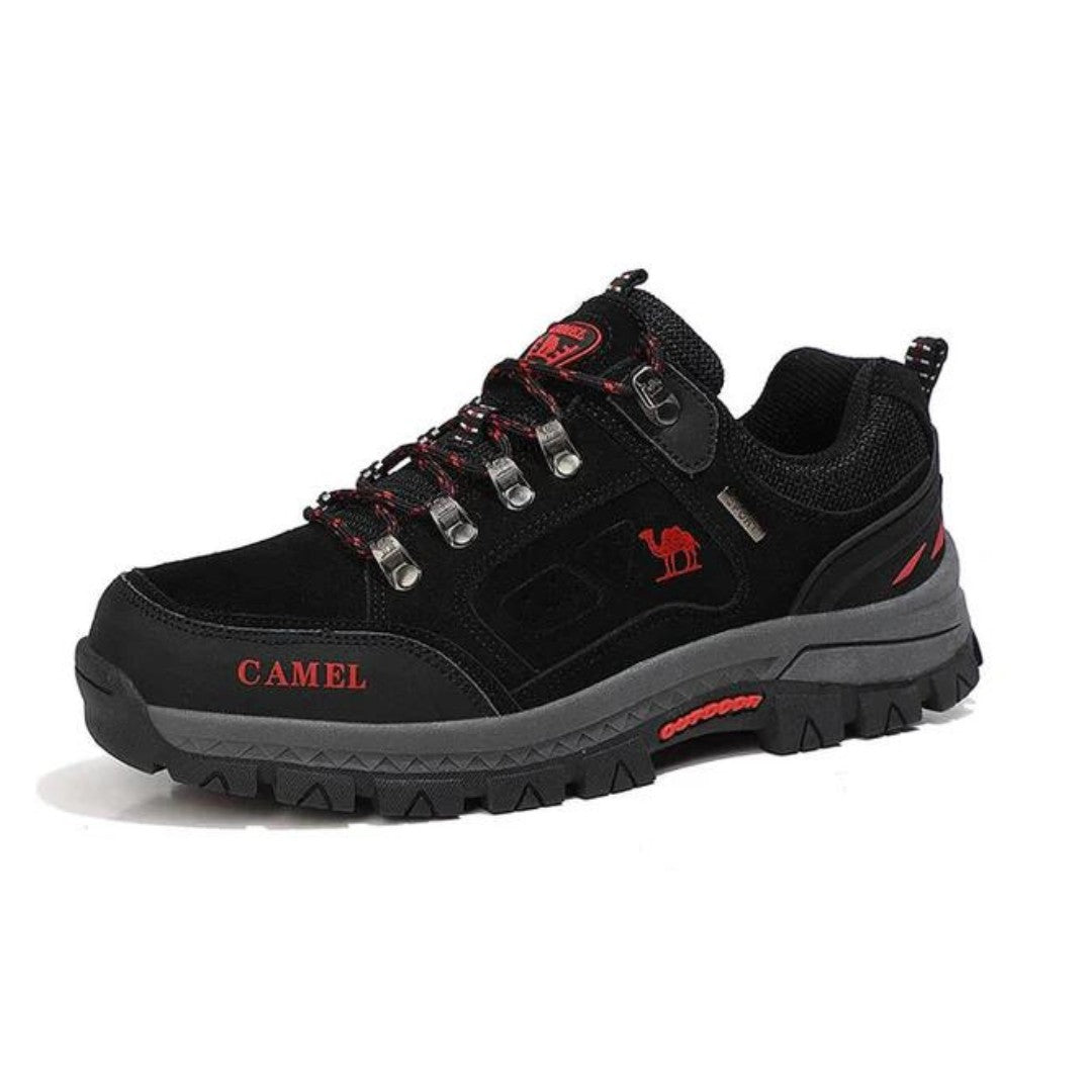 Men's Waterproof Hiking Shoes – Rugged Trail Shoes with Arch Support - Black