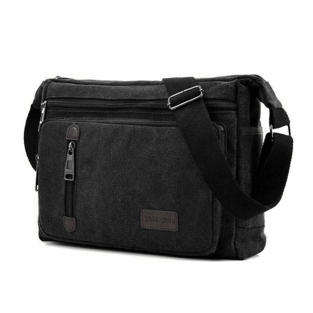 Outdoor Shoulder Bag – Durable Adjustable Crossbody - Black